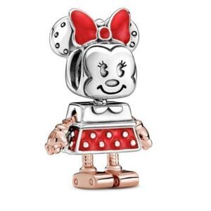 5/$21 ❤️ SILVER AND ROSE GOLD DISNEY MINNIE CHARM FOR PANDORA BRACELETS